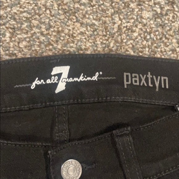 7 For All Mankind Distressed Denim Paxtyn - Picture 2 of 3